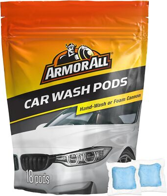 #ad Armor All Car Wash Pods Pre Measured Dissolvable Super Concentrated Formula $18.29