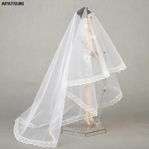 Handmade Long Veil Bridal Wedding Veils For 11.5" 1/6 BJD Dolls Accessories Toys - Afbeelding 1 van 13