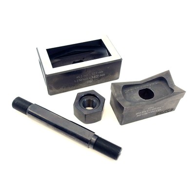 Alfra 1/8 DIN 45 x 92 mm Rectangular Stainless Steel Punch & Die Set w ...