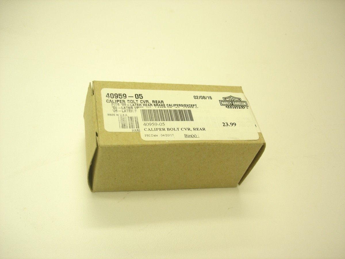 ゴット Harley Davidson NEW OEM KIT OEM New rear brake caliper bolt cover