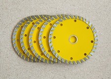 4-1/2" TURBO RIM DIAMOND BLADE - LOT OF 20 - WET/DRY GENERAL PURPOSE. FREE SHIP.