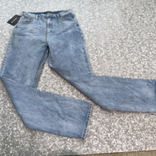 Womens Light Wash Split Hem Jeans Size 