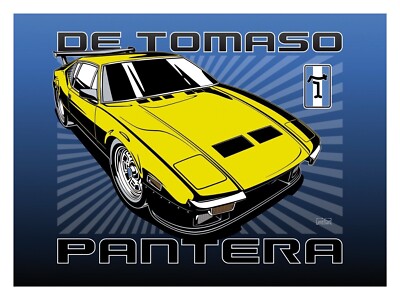 De Tomaso Pantera - Art Print by Michael Leonhard - Limited Edition