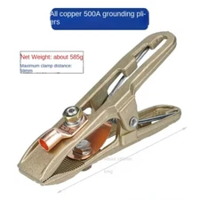 High-Power 500A Ground Weld Earth Clamp Copper Welder Ground Clamp A-Shape Clip