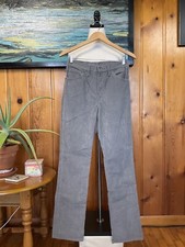 30x31 Grey Corduroy Jeans Pants Vintage Retro JC Penny Plain Pocket Bottom Light