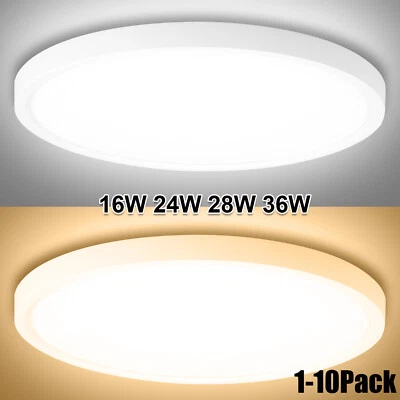 Round LED Ceiling Light Panel Down Lights Bathroom Kitchen Living Room Wall Lamp