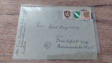 FRANZ ZONE - Brief Ludwigshafen nach Frankfurt 1947