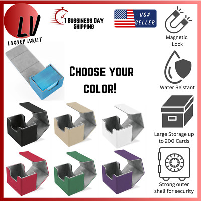 Card Deck Box for Trading & Collectable Cards TCG Storage Travel Container Case