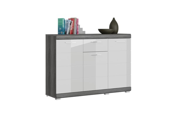Xonox.Home Kommode Sideboard Anrichte Schrank Scout Rauchsilber 20X85X37 Cm-image