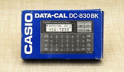 Comprar Calculadora Casio Data-cal DC-830 BK. Calculadora Vintage, Antigua Año 1989