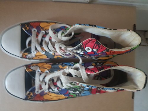 Converse Chuck Taylor All Star High Cartoon Animated/graffiti Men 10 - Picture 3 of 7