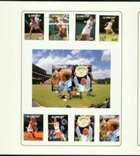 St. Vincent 1987 Wimbledon Tennis MASTER PROOFS/FOLDER
