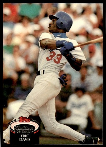 1992 Stadium Club Baseball Card Eric Davis Los Angeles Dodgers #660 | eBay