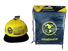 Club America Official Licensed Soccer Cap Hat & Cinch Bag Combo 03-2