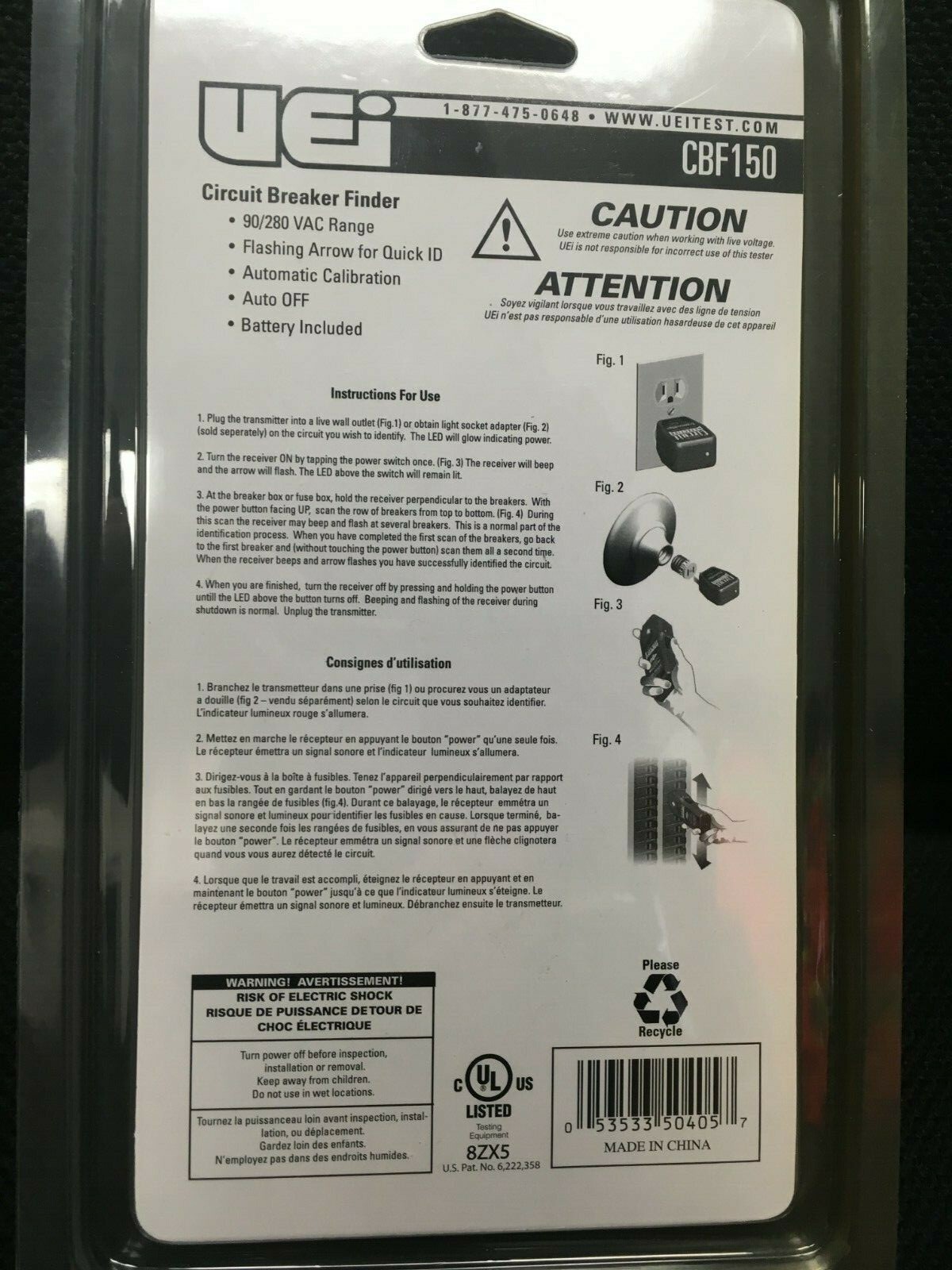 UEI CBF150 Circuit Breaker Finder eBay