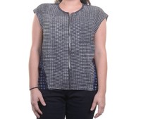 Rachel Roy Cap-sleeve Zipper-front Printed Top Size M on sale Rachel Roy Cap-sleeve Zipper-front Printed Top Size M on sale