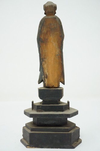 Japanese Buddha Figure Antique Wooden Buddha Original from Japan 0430E4 - Picture 2 of 9