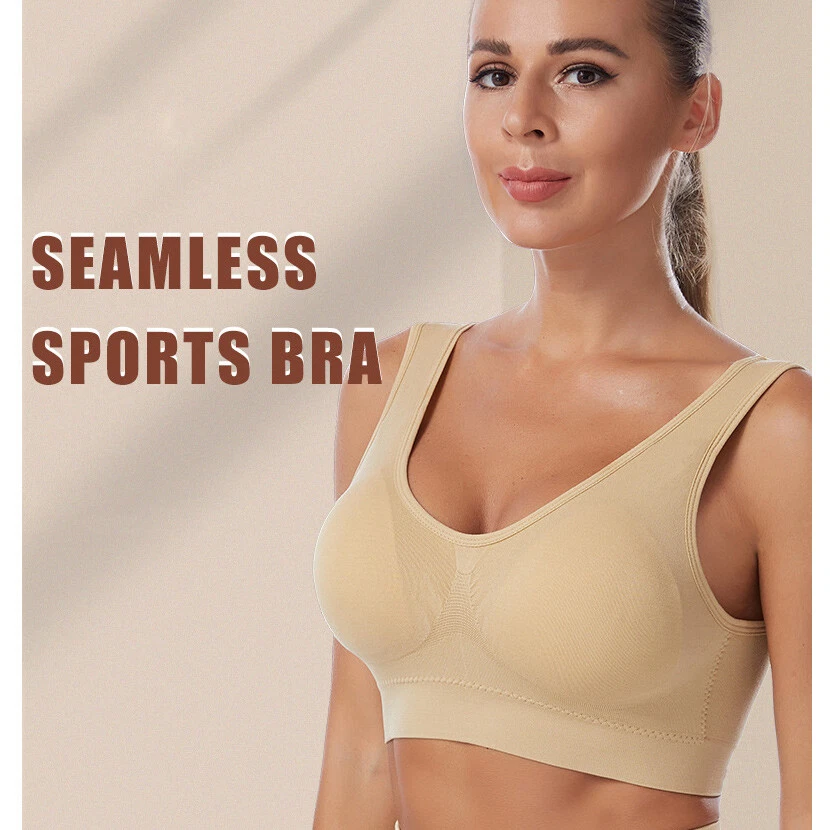 3pcs Women Bali Minimizer Bra Satin Tracings Underwear Solid Padded Sports  Bras