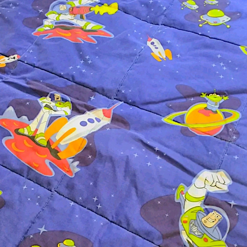 Saco de dormir para niños Toy Story con bolsa de transporte 60"x 29" cremallera Buzz Lightyear Foto 3 de 3