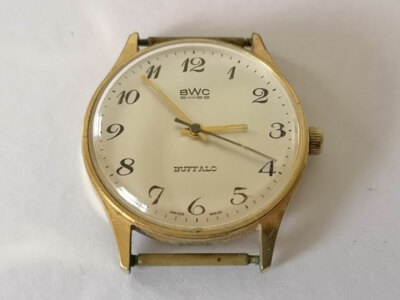 Alte Armbandruhr ...° BWC BUFFALO °... SWISS Handaufzug