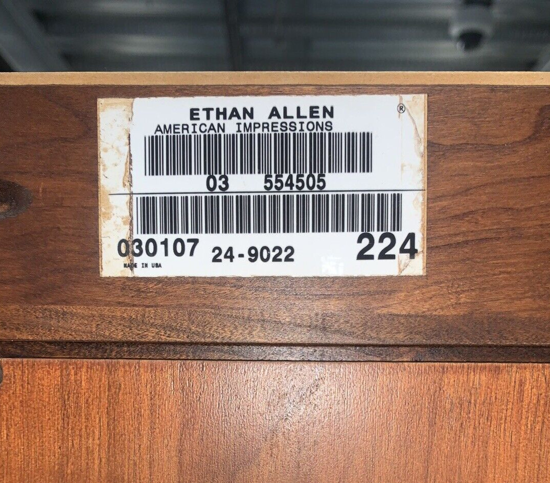 Ethan Allen American Impressions Bookcase Filing Cabinet #24-9002/22 #224 Cherry
