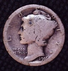 1916-S Mercury Dime San Francisco Mint Silver (10)C #B116