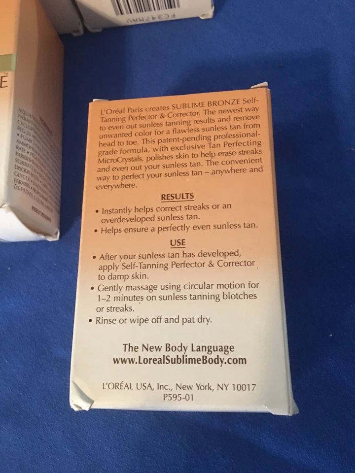 4 коробки (32 пакета) L'Oreal Sublime бронза автозагар Perfector корректор - Изображение 3 из 4