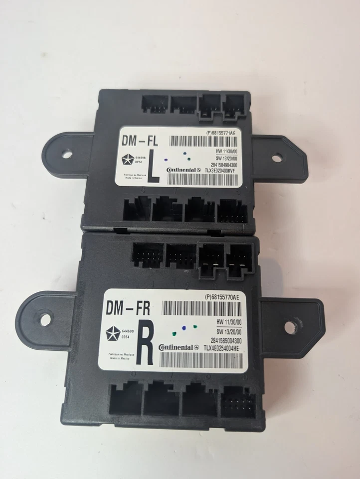2014 Jeep Cherokee Front Door Modules OEM P68155770AE P68155771AE Tested - Image 2 of 4