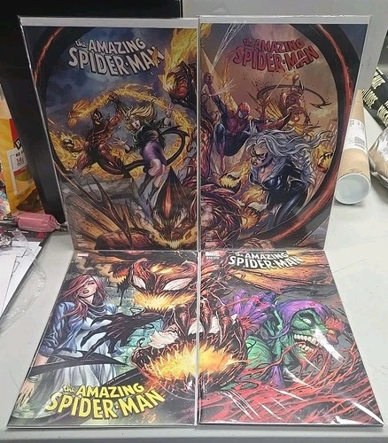 Amazing Spider-Man #797 798 799 800 Kirkham 4 Cover Connecting Variant Set NM