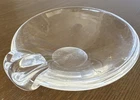 MCM Steuben Crystal Signed Cigar Ashtray Sloped Vintage Art Glass
