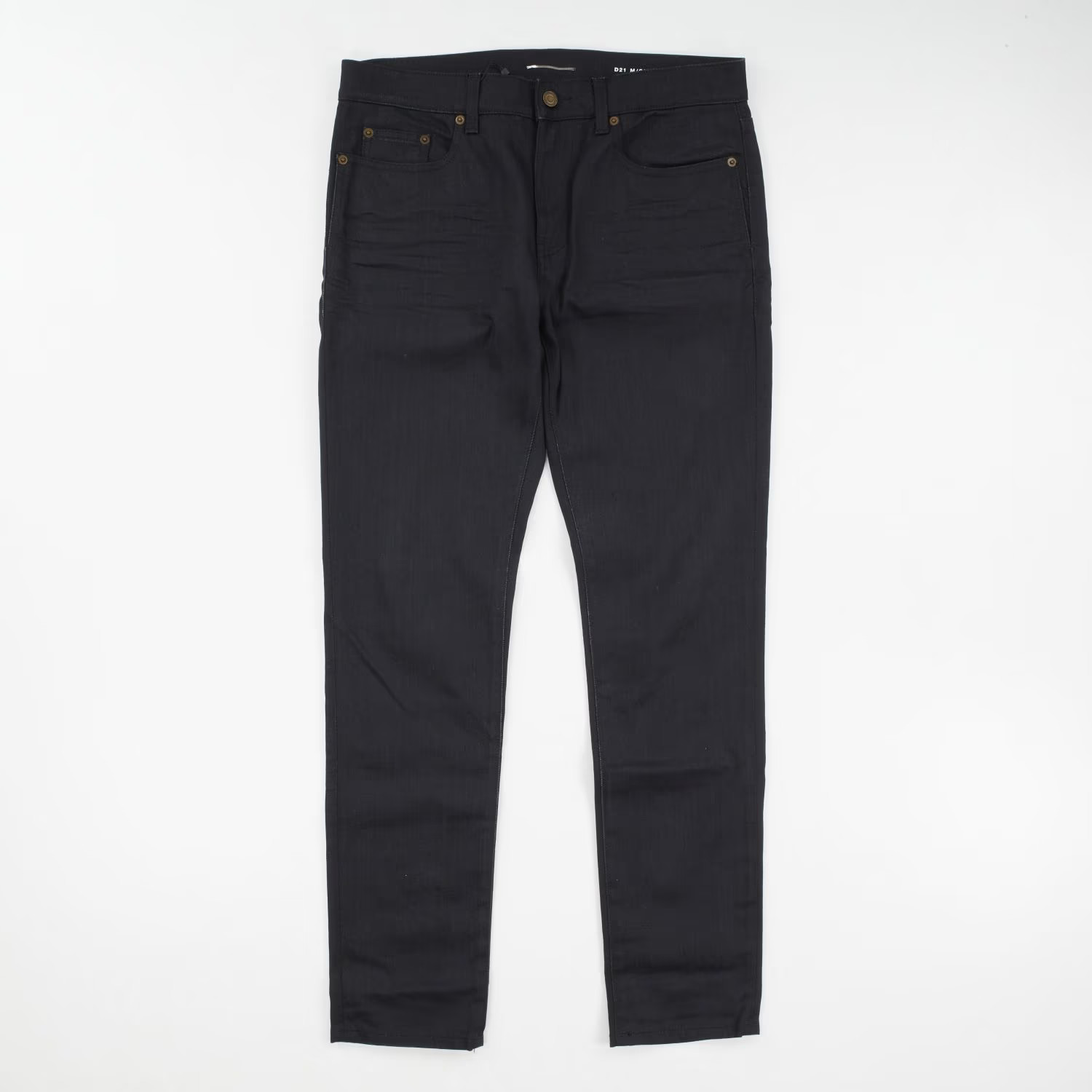 Jeans skinny Saint Laurent nero slim fit uomo taglia 32 chiusura bottoni prezzo consigliato 410