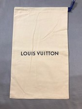 Louis Vuitton Dust Bag 19x12 Inch Beige Blue Drawstring Storage