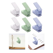 Paper Hole Puncher Single Hole Punch Kids Manual Stationery Portable Paper