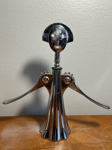 Alessi Anna G Corkscrew Bottle Opener Silver Designer Alessandro Mendini 2004