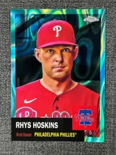Rhys Hoskins 2022 Topps Chrome Platinum Baseball Aqua Lava Refractor /299 #320