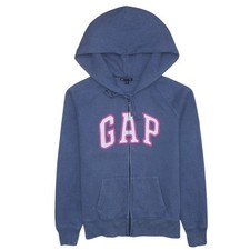 GAP Damen Hoodie blau durchgehender Reißvers...