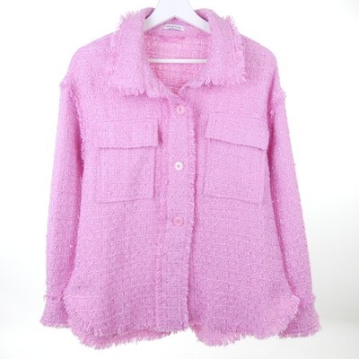 MRS & HUGS Jacket Bouclé Pink BUBBLEGUM Size XS