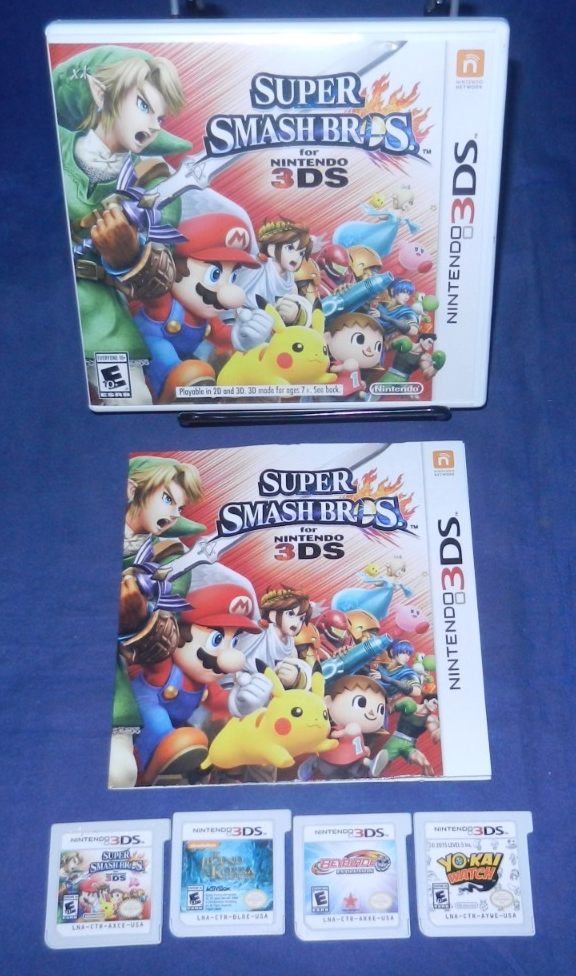 3DS; Yo-Kai Watch, Super Smash Beyblade Evolution, Legend of Korra,  VG