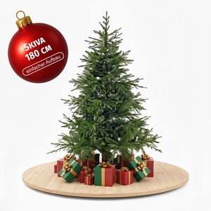 künstlicher weihnachtsbaum mit beleuchtung wie echt 137 cm künstlicher Weihnachtsbaum mit integriertem LED-Licht und dekor main image 1