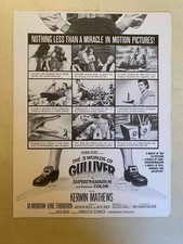 The 3 Worlds of Gulliver Release Schedule November 1960 Kerwin Mathews, rare!