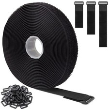 Cable Straps Adjustable Reusable Fastening Cable Strap Nylon Cut-to-Length Ci...