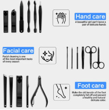 18-in-1 Stainless Steel Pedicure Manicure Set Professional Grooming Kit.