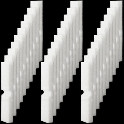 Ziliny 30 Packs Aquarium Foam Filter Media Pads Fx4 Fx5 Fx6, White