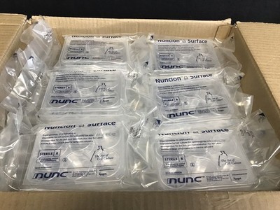 (50) NUNC 3mL 6-Well Nunclon Delta PS Cell Culture Plate w/ Lid Sterile 140675