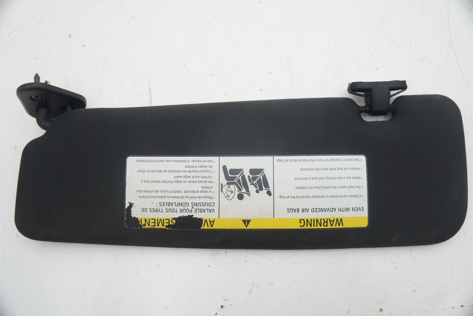 BMW i8 2014-2020 Right Sun visor Black