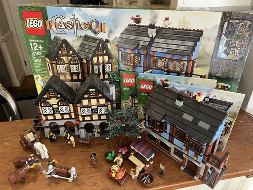 LEGO Castle Fantasy Era Medieval Market Village 10193 In 2009 Used Retired