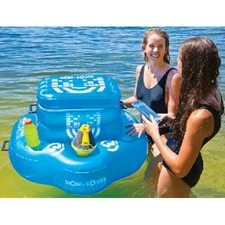 WOW 192030 Watersports Wow-Sound Floating Cooler with Cupholders Fits 30 Cans