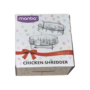 💥 Chicken Shredder New Clear Meat Tool Cat Dog Meal Prep NIB Transparent 
