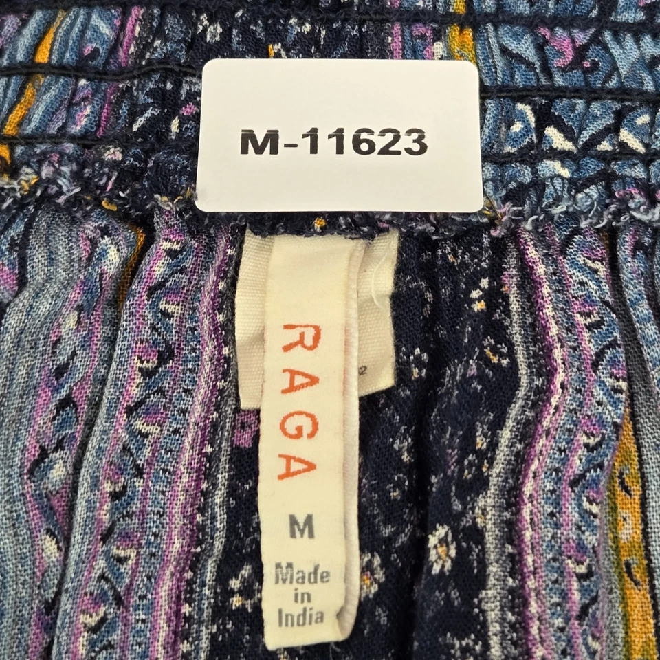 Raga Mujer Mameluco M Azul Floral Antropologías Fuera del Hombro Bohemio Foto 2 de 4