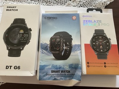 Drei Neue Smartwatch mit Telefonfunktion Fitnessuhr
